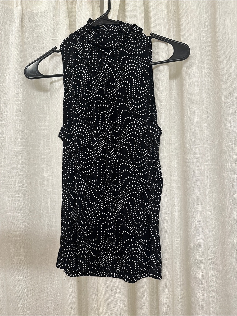 Vintage Stephen and Casey High Neck Dot Wave Tank